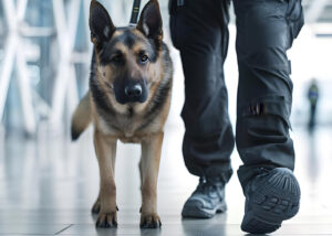 seguridad con perros. servicios de seguridad con unidad canina en España.